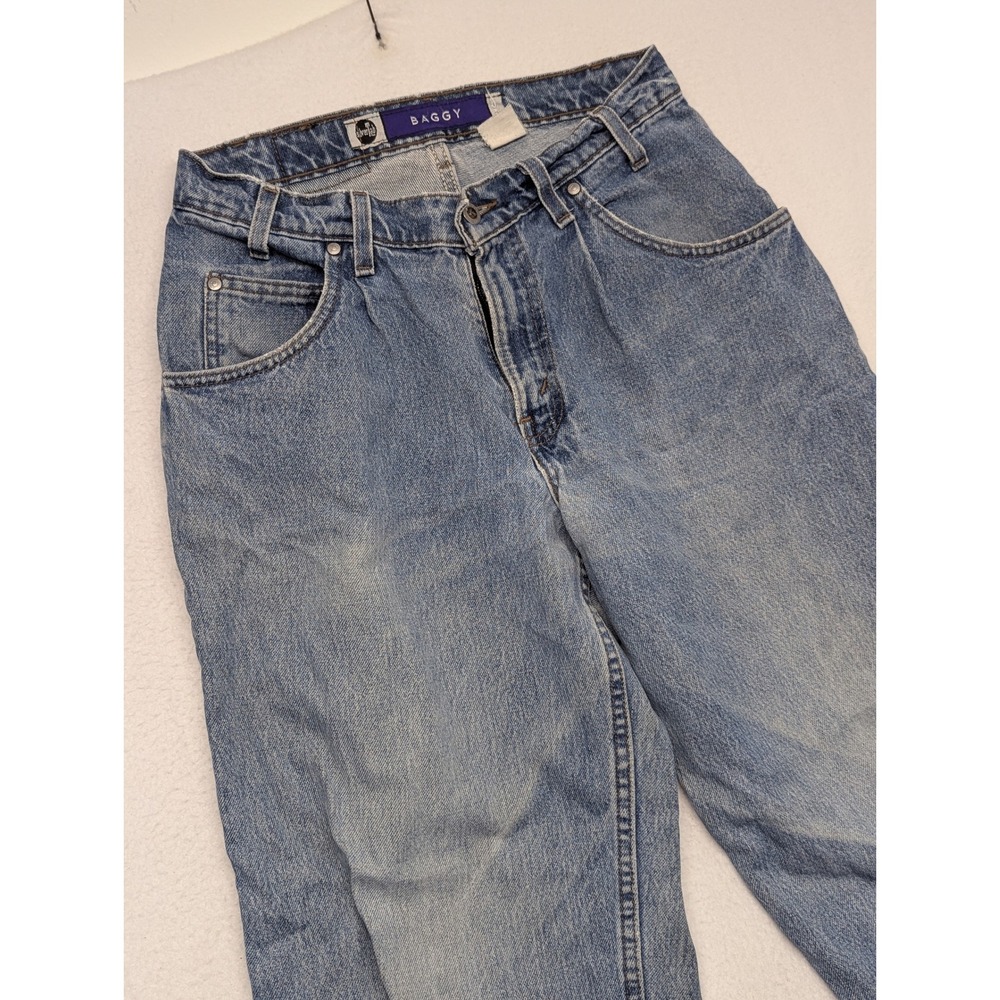 Vintage Levis SilverTab Baggy Jeans Light Wash High Rise Denim 29x29 90s